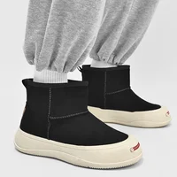 Men's Snow Boots Men's Boots British Style High Top Trend Autumn/winter New Plush Warm Thick Soled Windproof Cotton Shoes