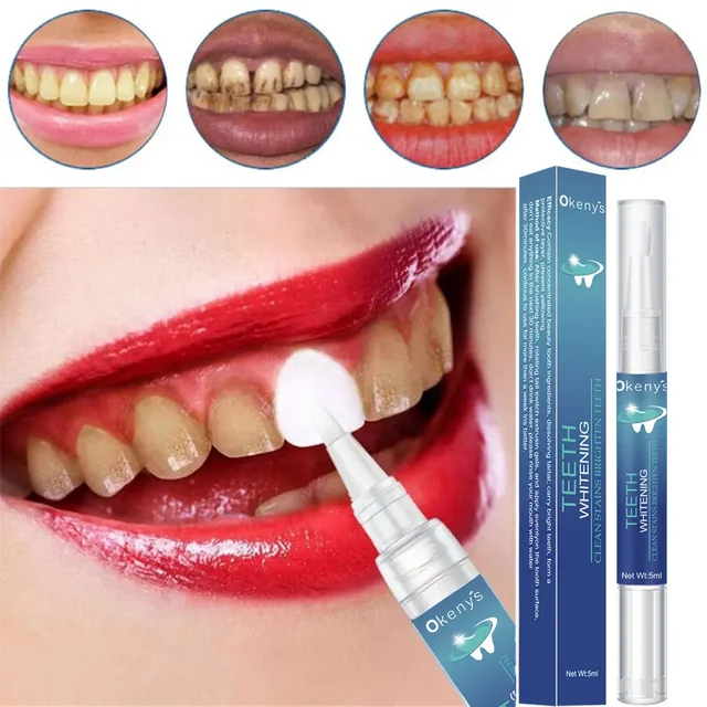 2.5ml Whiten Teeth Tooth Whitening Pen Gel Teeth Whitening Pen Cleaning Serum Remove Plaque Stains Oral Hygiene Dental Tool 1Box 1