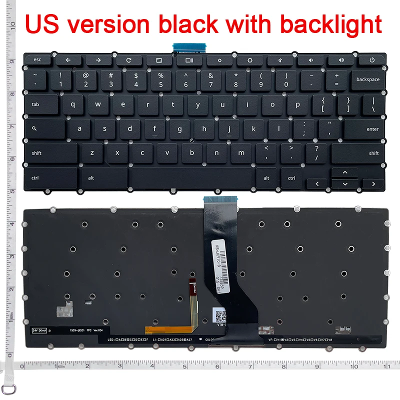 Nuovi Stati Uniti Per Acer Chromebook 15 C910 Cb3-431 Cb5-571 Cb3-531 C731 C731T Tastiera Per Laptop Usa Senza Cornice Nera