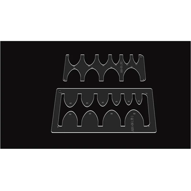 1Pcs DIY Leather Craft Acrylic Leather Belt Sword Tail Square Tail Stencil Template