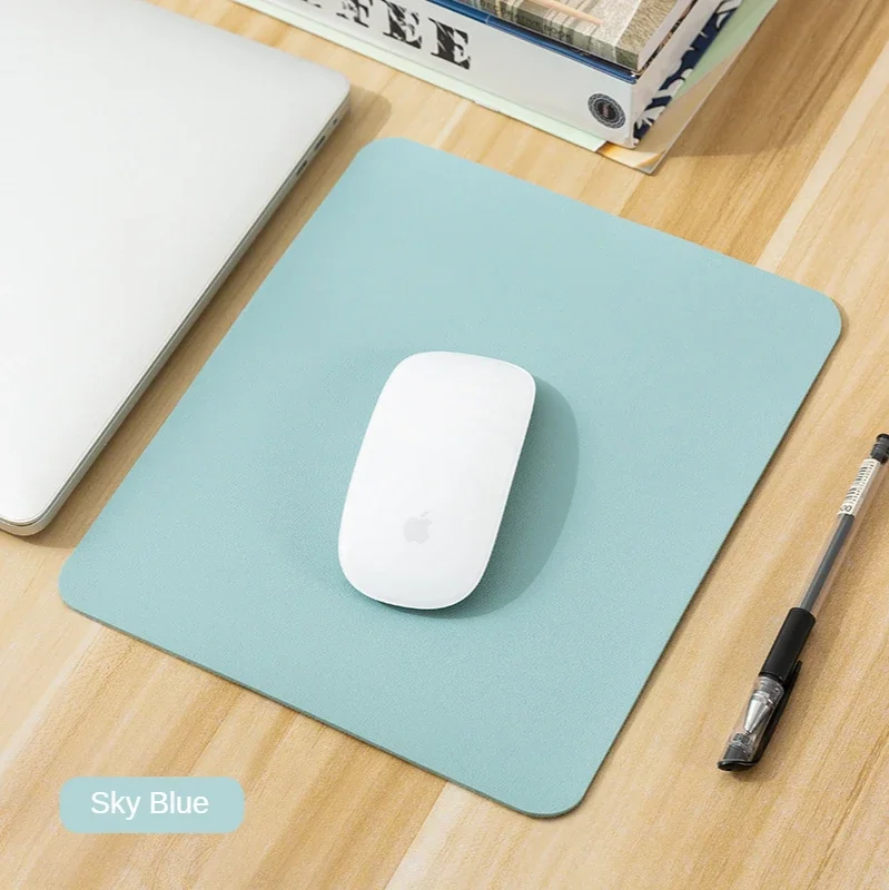 Compact PU Leather Non-Slip Gaming Mouse Pad - Waterproof & Easy to Clean