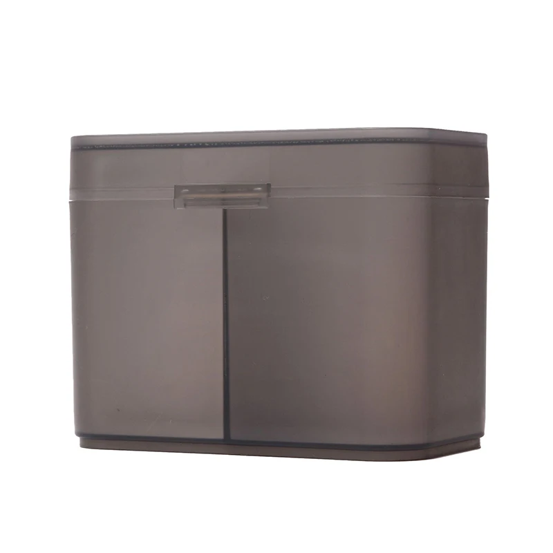 Cotton Pads Swab Nail Wipes Makeup Brushes Organizer Storage Box Holder Container Case Independent Double-Compartment 3