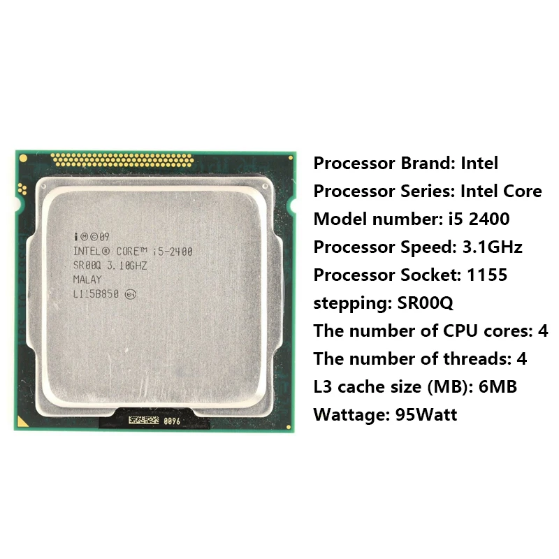 2400 Cpu Intel I5 2400 Socket Intel Core I5-2400 CPU Specs