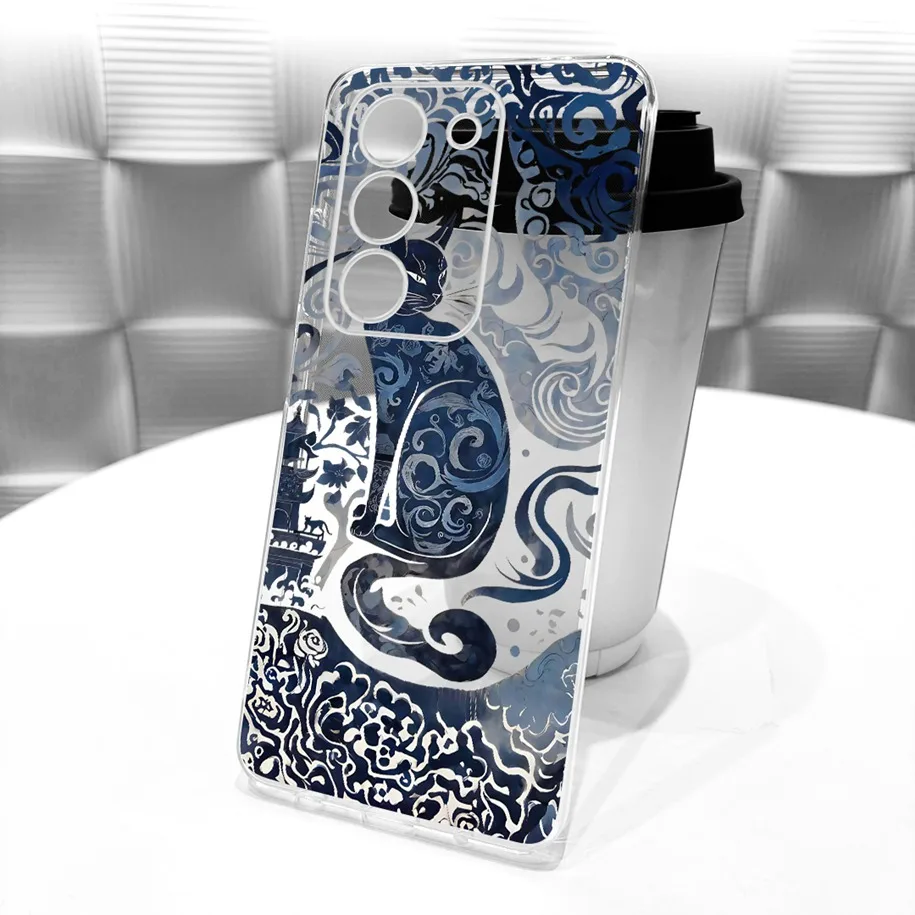 Floral Bow Bumper Soft Silicone Clear Phone Case Cover