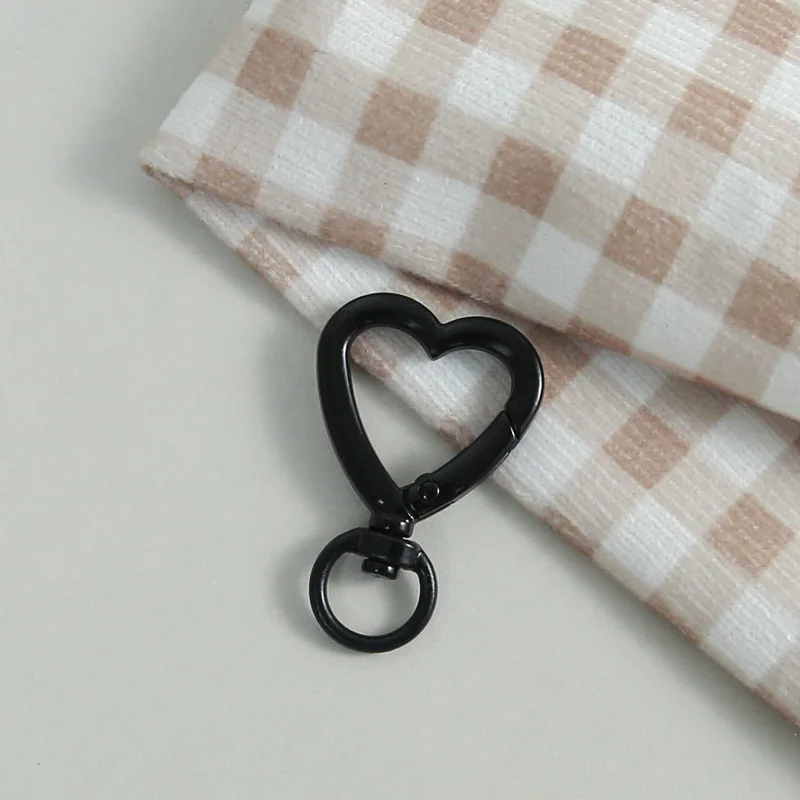 Metal Heart Lobster Claw Clasps 5pcs Swivel Lanyards Trigger Snap Hooks Strap for Jewelry Making DIY Bags Keychain Key Rings