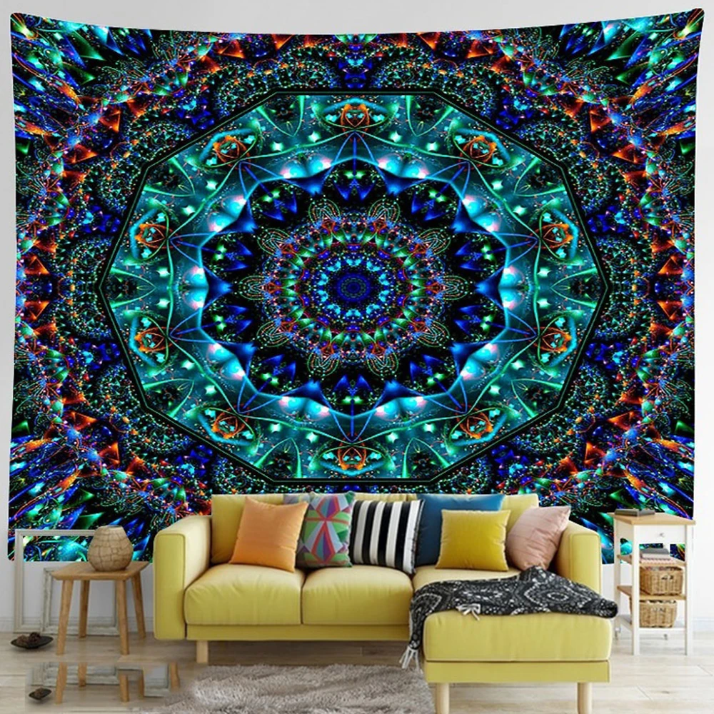 Mandala Tapestry Wall Hanging Hippie Room Wall Decorations Psychedelic Tapestry Boho Home Decor