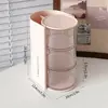New Rotatable Makeup Organizer Compartment Dustproof Desktop Storage Box Hair Accessories Organizer Brush 6