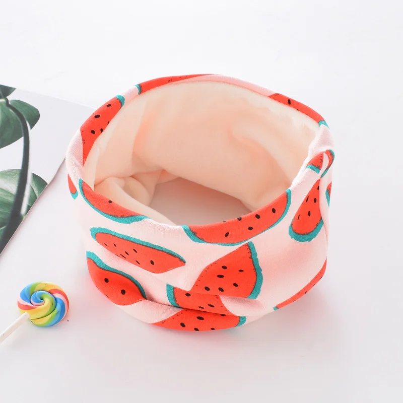 Winter Thickened Neckerchief for Kids Boys Girls Warmer Neck Scarf Cute Baby Cartoon Scarf Soft Neck Collar Children&acute;s Scarves