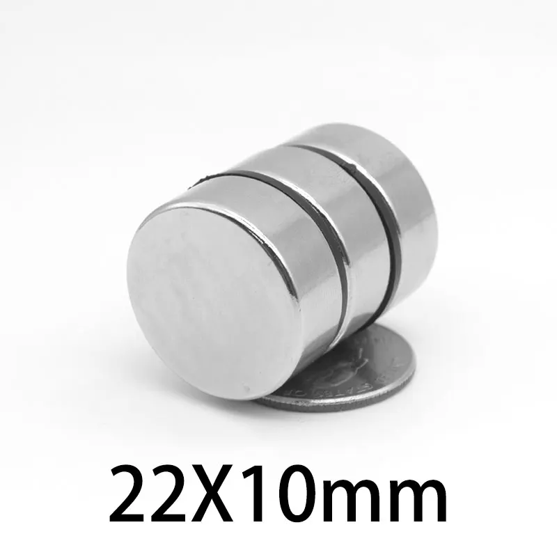 

2/5/10pcs 22x10 mm Round MagnetMagnetic Magnets 22mmx10mm Permanent Neodymium Magnet 22x10mm Super Powerful Strong 22*10 mm