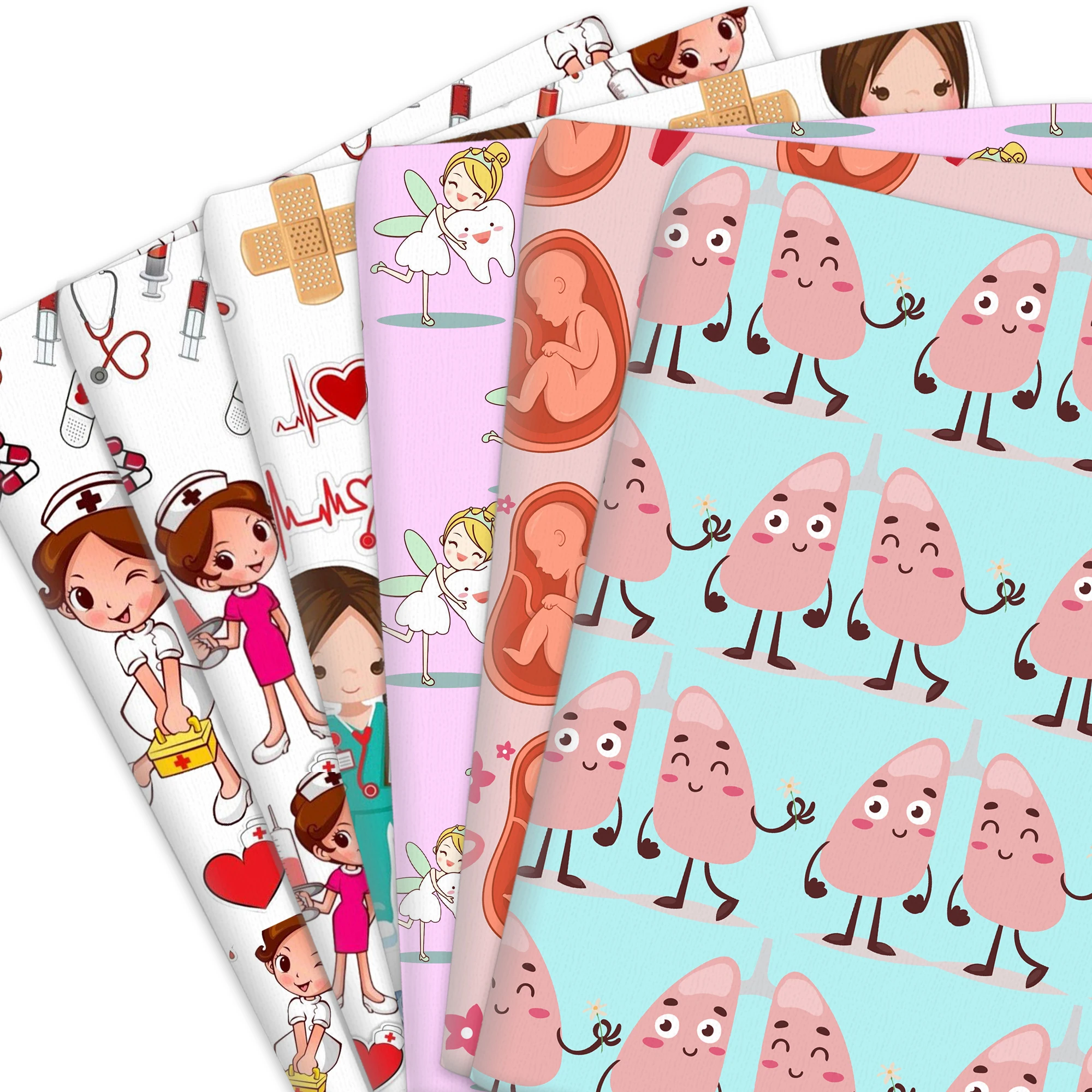 Cotton Polyester Fabric Heart Cotton Fabric Patchwork Heart Cotton