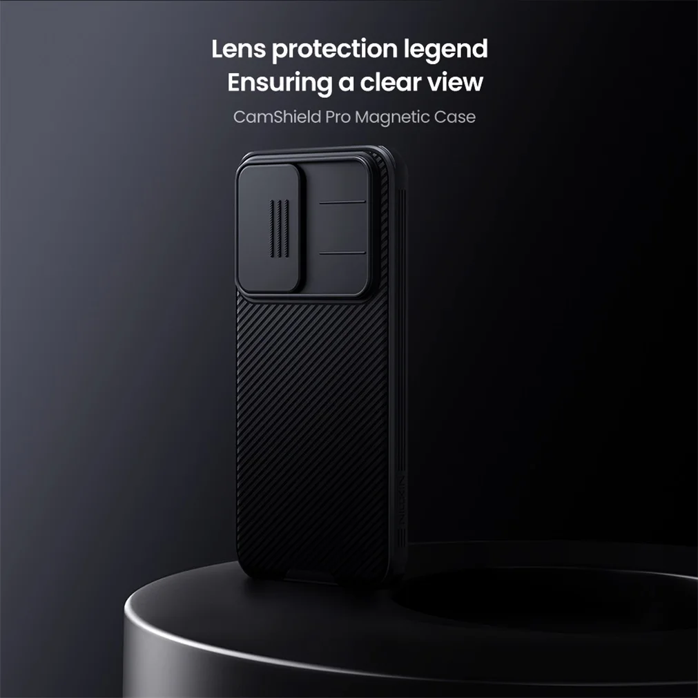 MagSafe Case For Xiaomi Poco F7 NILLKIN CamShield Pro Shockproof Slide Camera Cover For Poco F7 Magnetic Case With Magnetic Ring