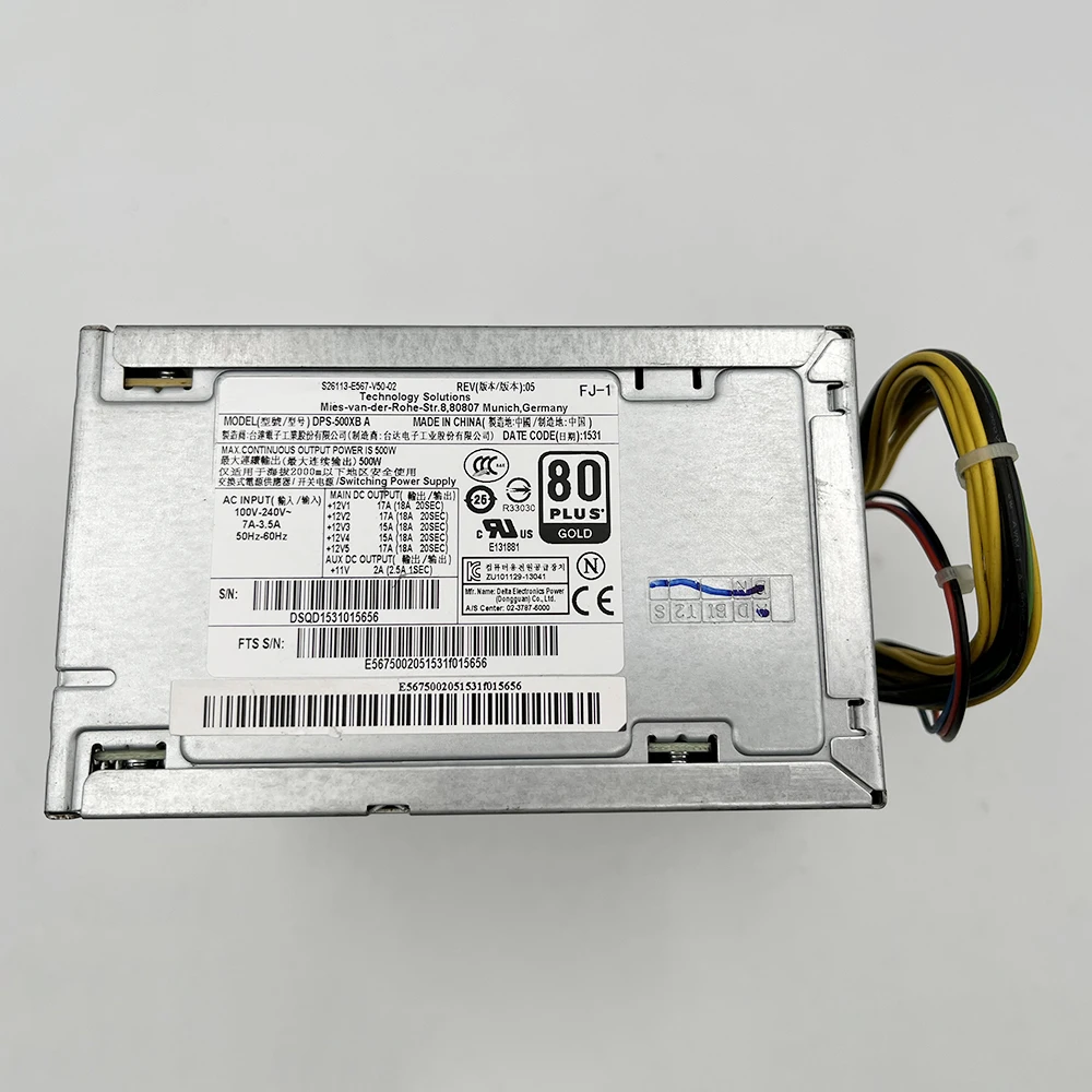 DPS-500XB A для Fujitsu 500W S26113-E567-V50-02 Высококачественный блок питания для сервера Быстрая доставка