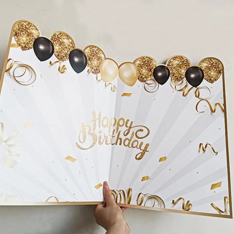 Happy 40th Birthday Pop-Up Card, 3D Greeting Card With Note And Envelope, 40th Birthday Gifts For Men Women Daughter Sister Wife Husband - View #2