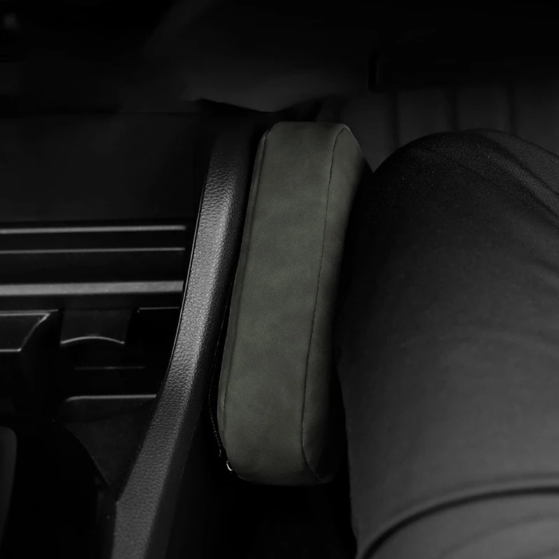 편안한 운전용 차량 무릎 패드 자동차 지지 쿠션 탄성 메모리 폼 스웨이드 다리 패드 도어 팔걸이 팔꿈치 패드 자동차 액세서리
