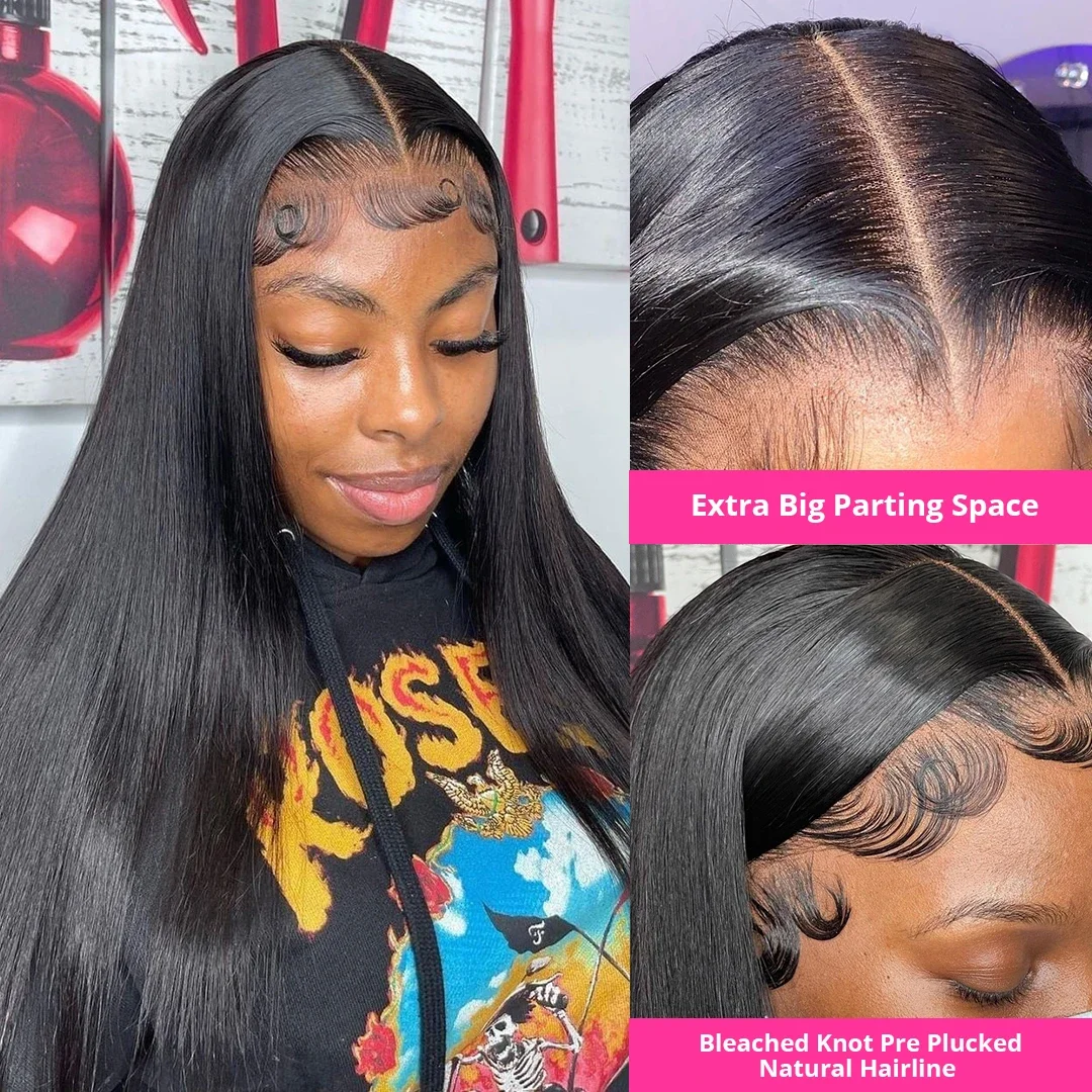 Pre Plucked Bleached Knots Wig 13x6 Full Lace Frontal Wig Human Hair Human Hair Lace Frontal Closure