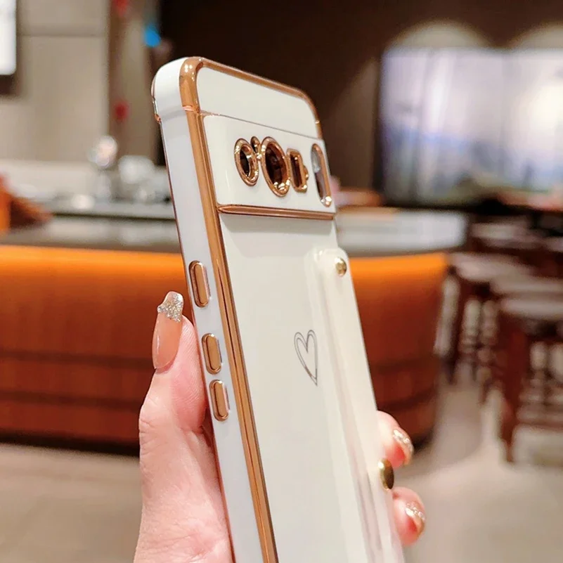 Charming Love Heart Shockproof Case with Stand Holder and Airbag Cushioning