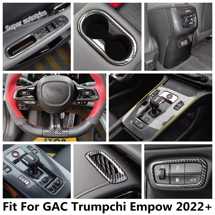 

Gear Shift Panel / Water Cup / Window Lift / Dashboard Air AC Vents Cover Trim ABS Accessories For GAC Trumpchi Empow 2022 2023