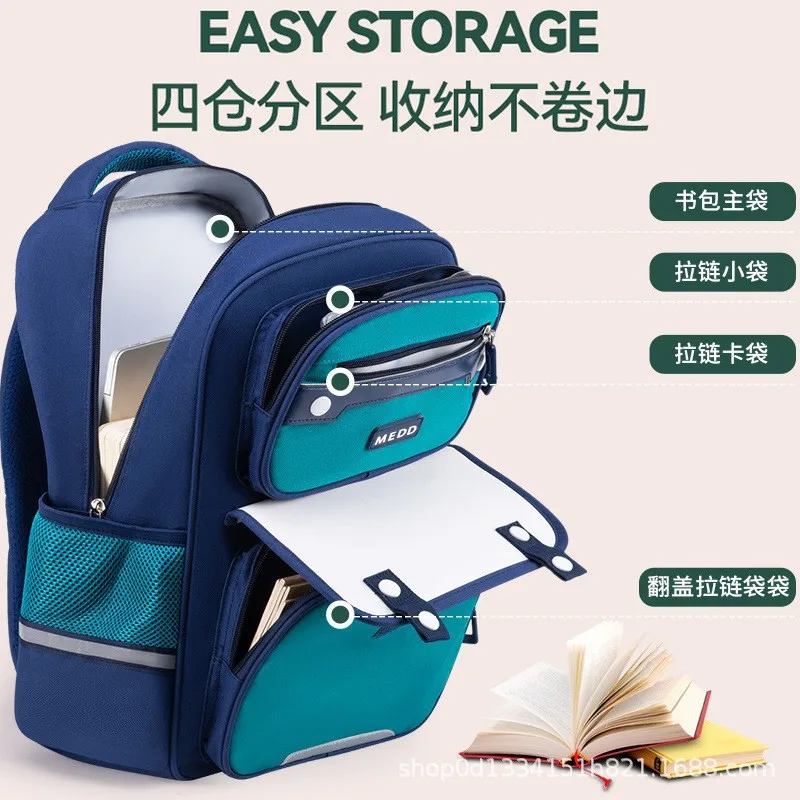 2024 waterproof Children School Bags For Girls Boys Kids Backpack Orthopedic Backpack schoolbag Primary School backpack mochila 5