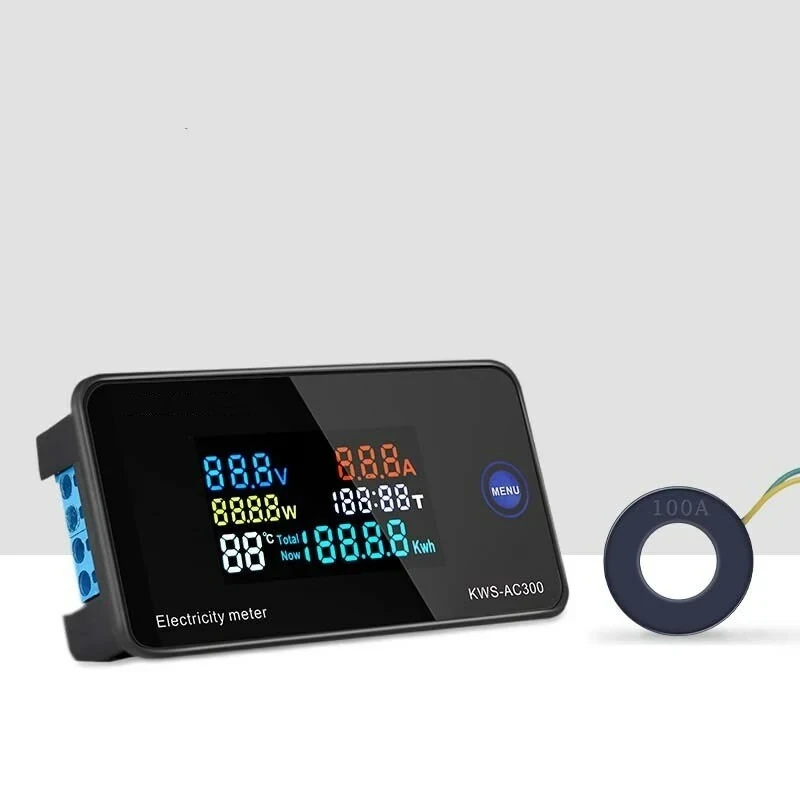 KEWEISI AC 50300V 20A/100A Digital Electricity Meter Voltmeter Ammeter