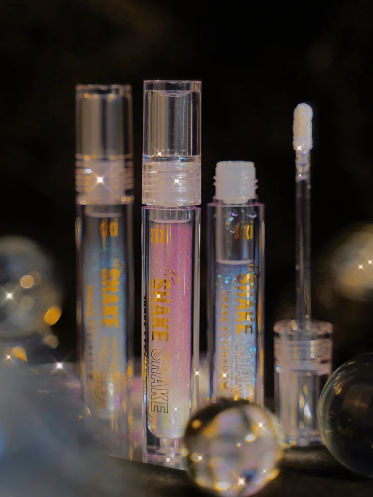Glitter Palette Ice Extract Sweet Eyeshadow Brightening Liquid Eyeshadow Glitter Pearlescent Polarizing Bright Powder Monochrome Lying Silkworm