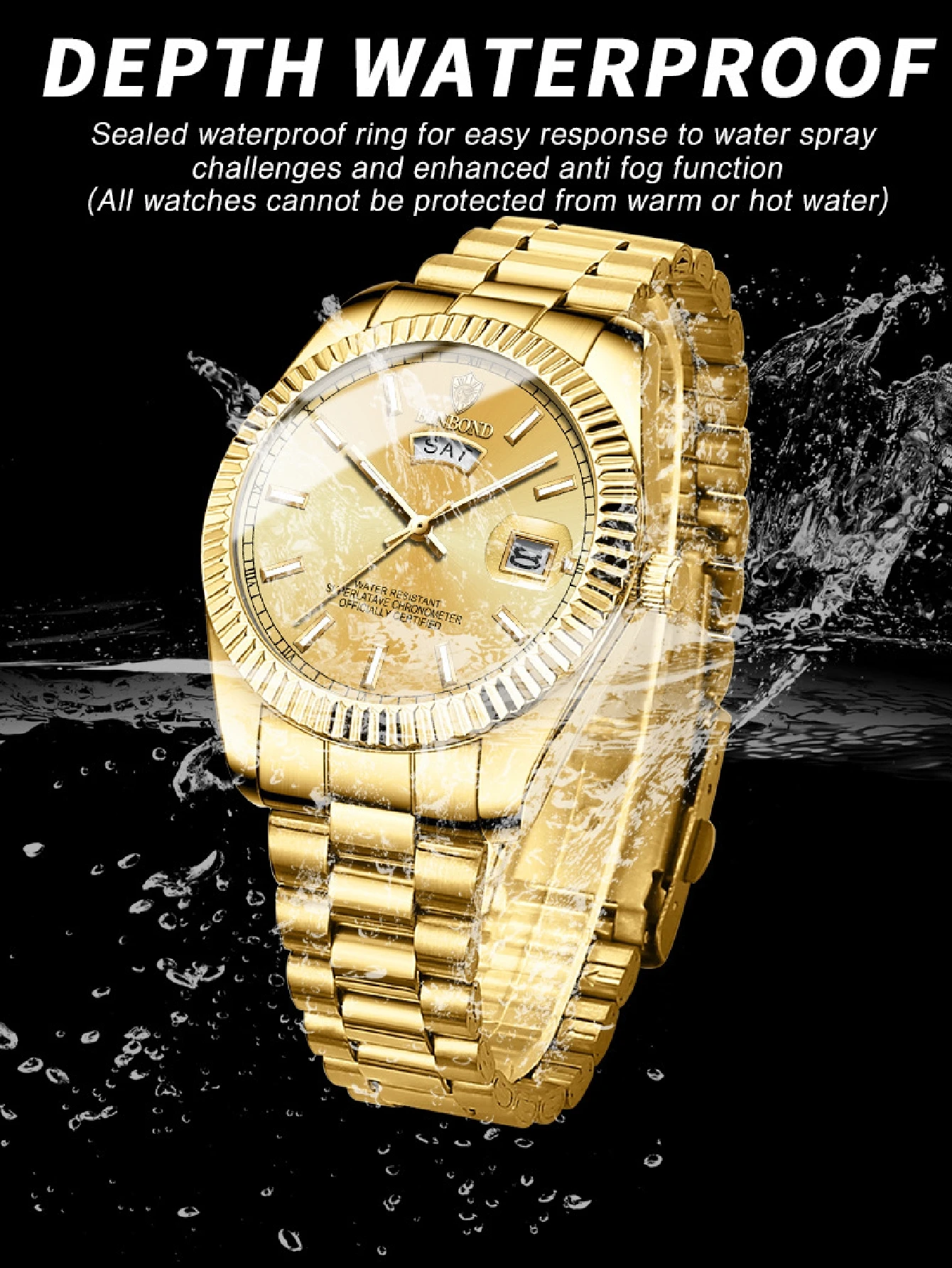 

Hot Sell Men Quartz Steel Watch Luminous Date Analog Casual Sport Watch Business Waterproof Watch Male Relogio Masculino 0733