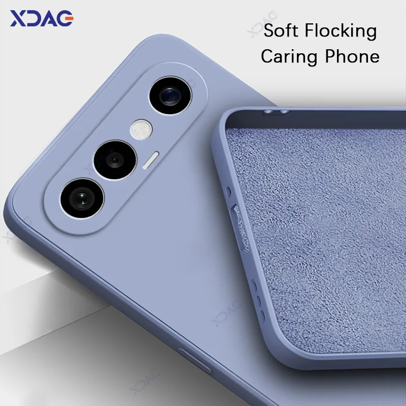 Luxury Dual Liner Protective Shockproof Phone Case - Square Liquid Silicone Cover