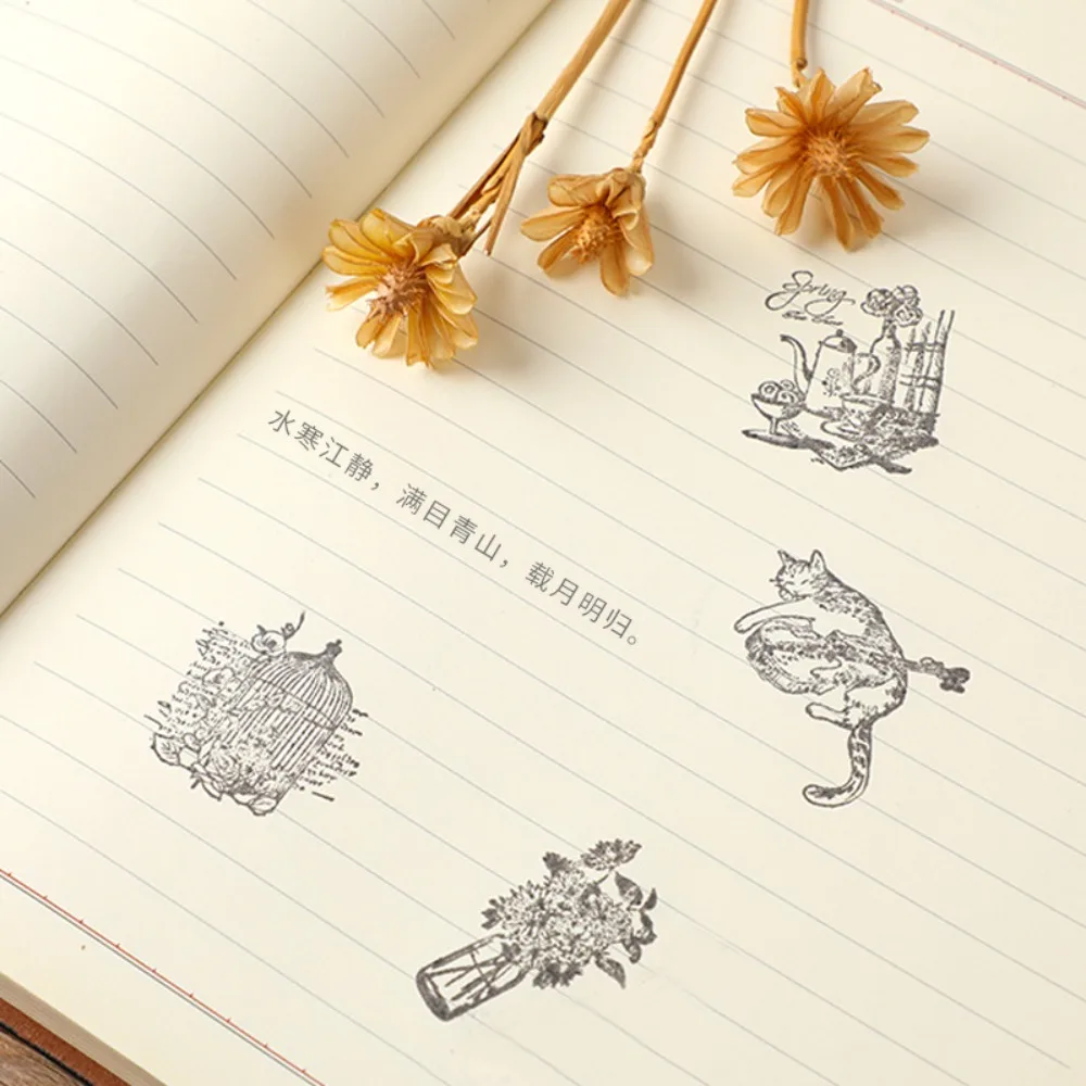 내구성 나무 + 고무 장식 나무 무독성 DIY DIY 공예 용품 광장 표준 스탬프 물개 학생