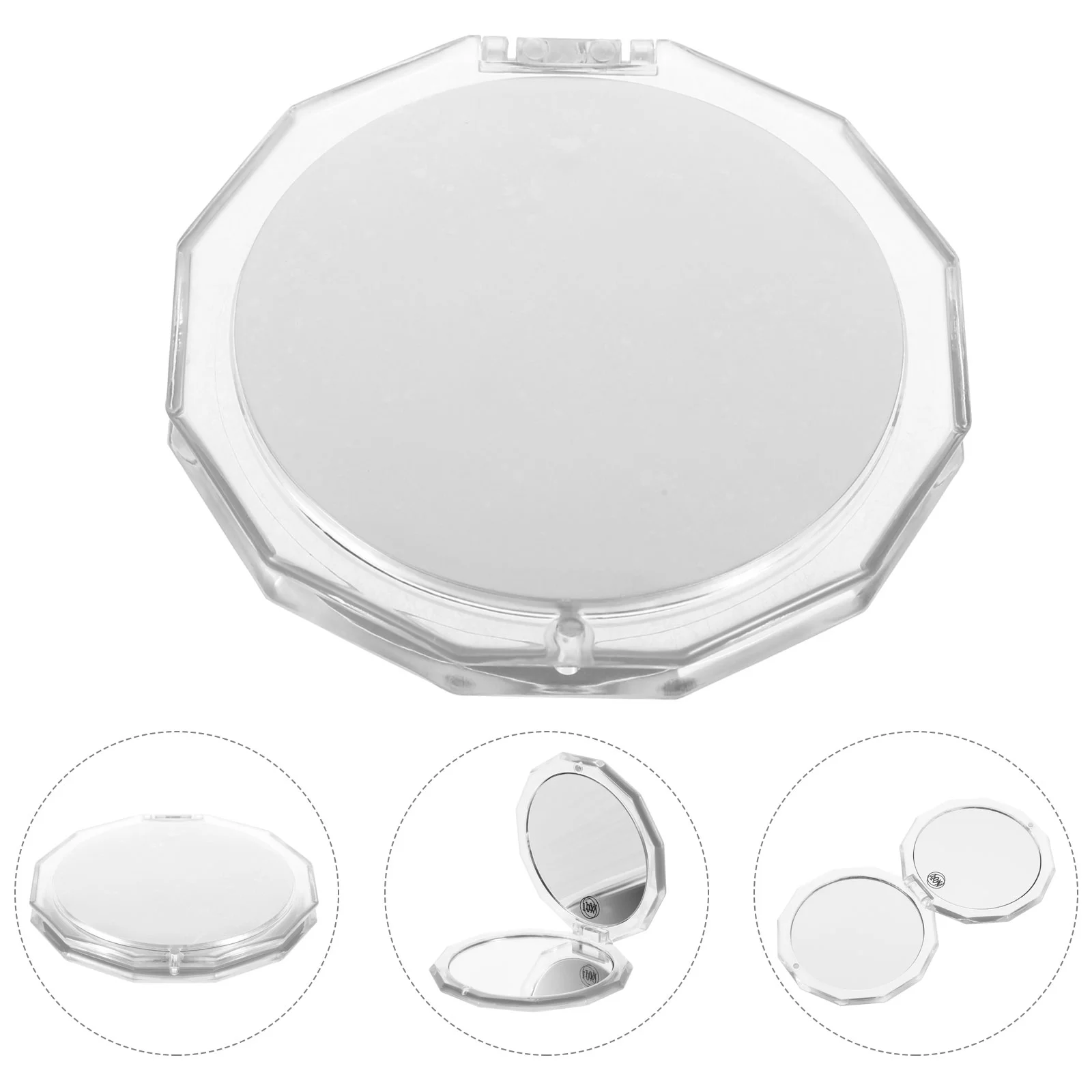 

Double Sided Folding Vanity Mirror Travel Make up Magnifying for Resin Makeup Compact