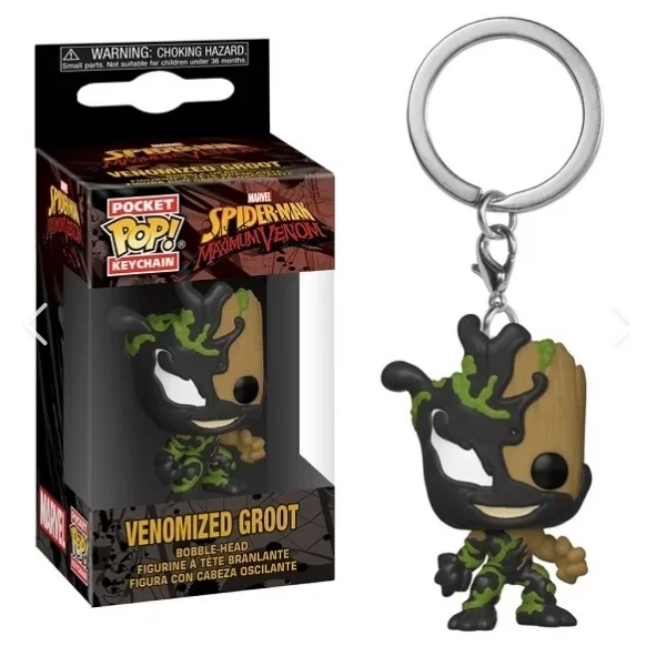 thumbnail image 4 of Nuevo Producto Funko Pop Pocket Pop Llavero Juguete Venomized Groot Venomized Iron Man Carnage Groot (Jugador) Venom Modelo Juguetes, 4 of 5