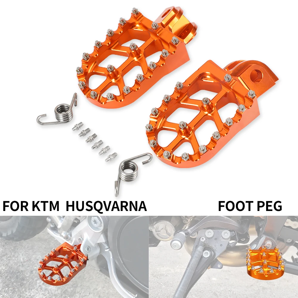 Motorcycle Accessories Motorcycle Footrests Motorcycle Foot Pedals Motorcycle Footpeg For KTM SX SXF EXC EXCF XCF XCW XCFW 65 85 125 150 250 300 350 400 450 530 ADVENTURE