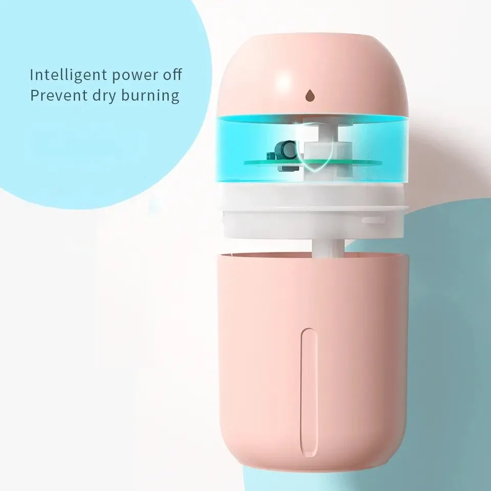 air humidifier 330ML Mini USB Portable Cool Mist Air Humidifier Essential Oil Aroma Diffuser With Led For Car Home Office
