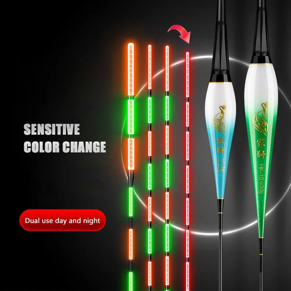 Flotteur LED intelligent 2025 pour pêche nocturne - Capteur gravité et signal lumineux longue durée
