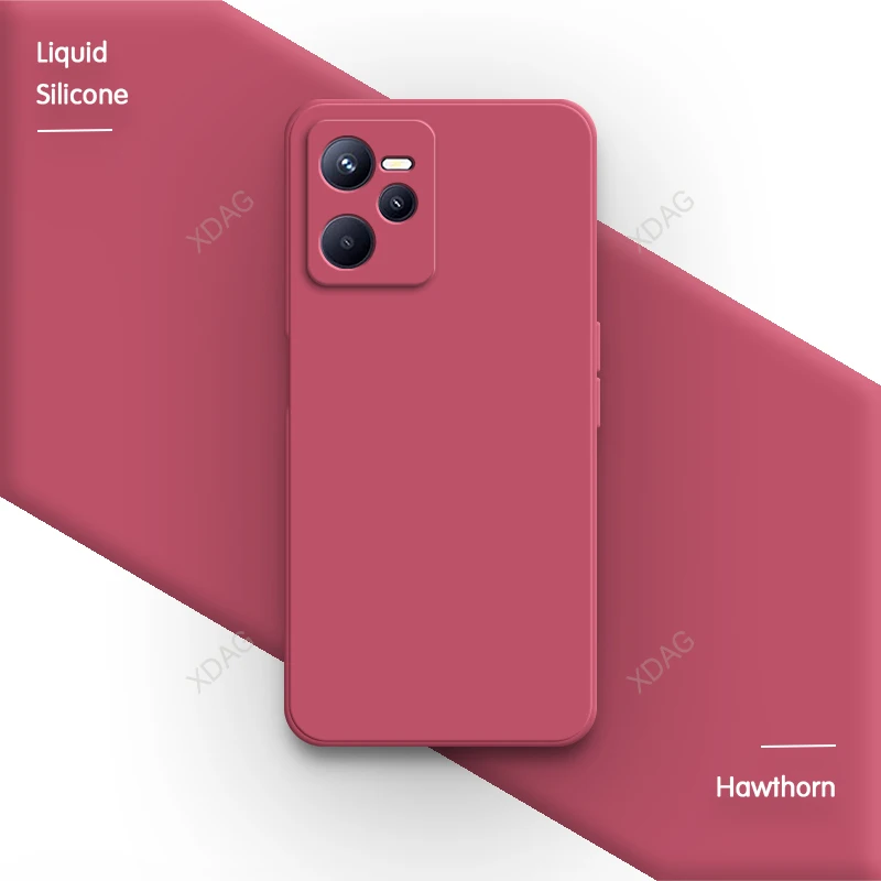 Enhanced Soft Liquid Silicone Square Lens Protection Phone Case - Premium Back Cover in Classic Design