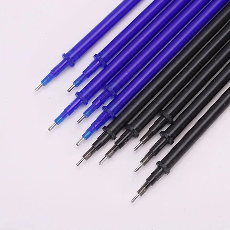 20Pcs Erasable Gel Pen Refill 0.5mm Black/Blue/Red/Green/Purple/Orange Ink Magic Erasable Pens Refills School Writing Supplies 2