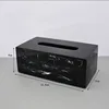 Nordic Marble Texture Resin Tissue Box Creative Decoration Home Living Room Bathroom Accessories Supplies Dining Table Paper Box 5