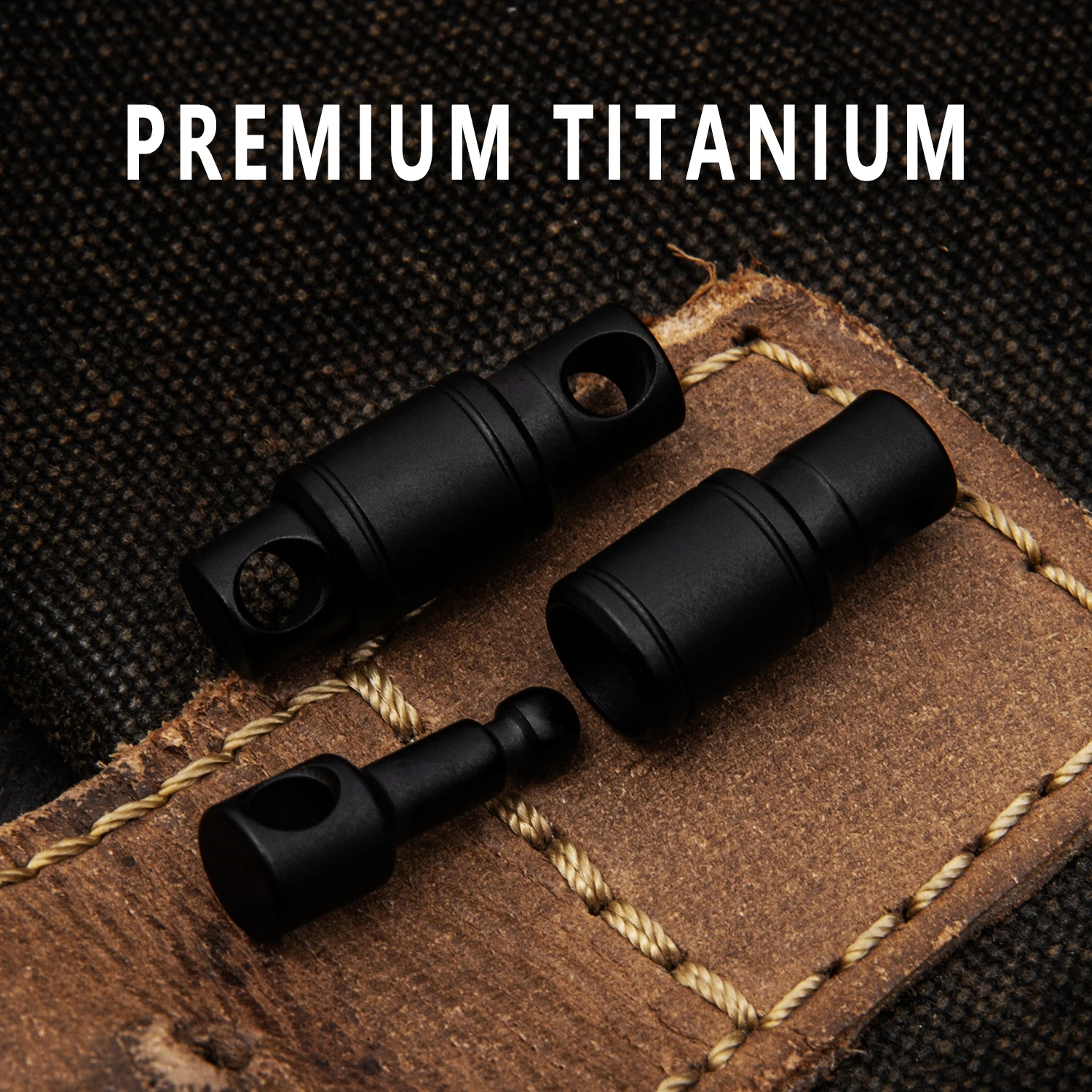 Sleek Titanium Quick Release Keychain - Mini Rotary Buckle & Stainless Steel Keyring EDC Tool