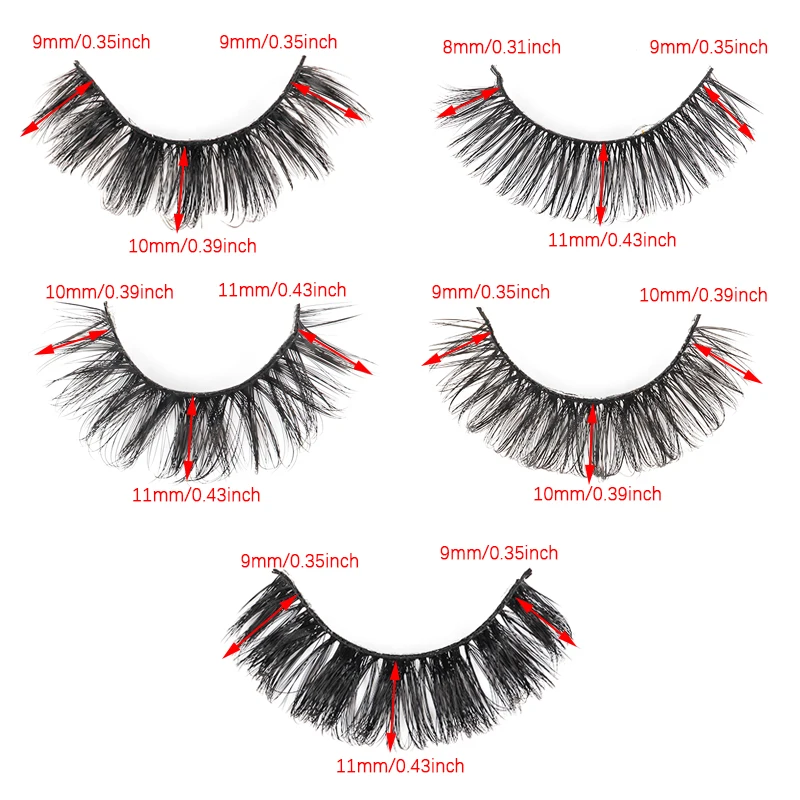 Russian Curly Mink Eyelashes Natural Soft Dramatic