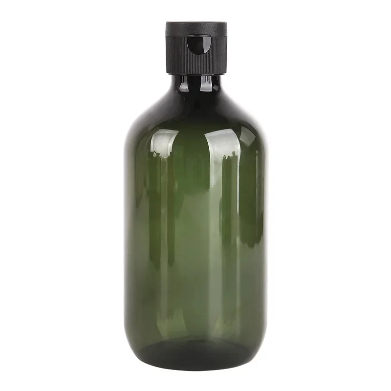 Refillable Bottle 300/500ML Shampoo Shower Gel Bottle Large Capacity Pure Dew No Spill Reusable Storage Container