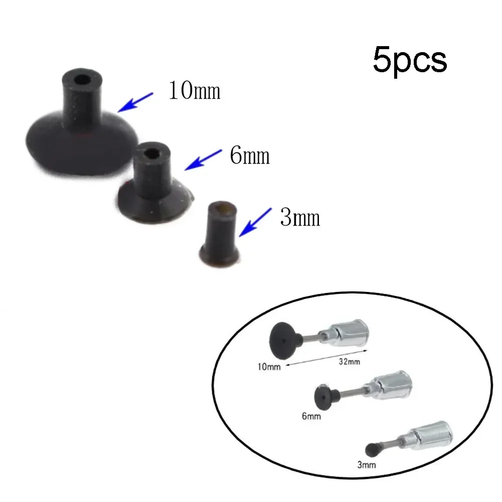 5Pcs IC Chip Manual Vacuum Pen Suction Cup 3mm/6mm/10mm Rubber Vacuum Pen Suction Cups For Electronics DIY Pick Up Tool