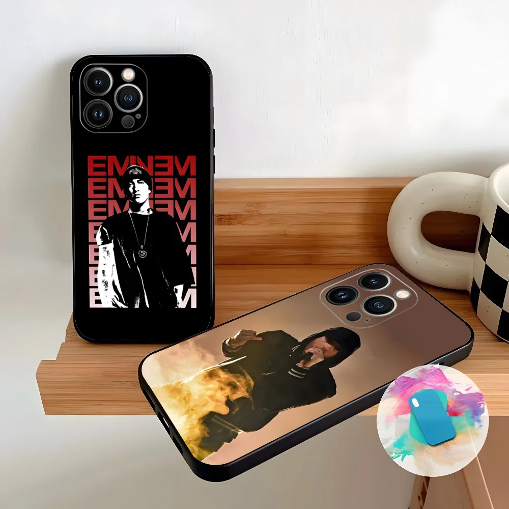 Фото Чехол для телефона Hop Rapper Eminem Rap для Iphone 15 14 Pro 13 Mini 11 12 Max Xr X Xs 7 8 Plus 6 №1