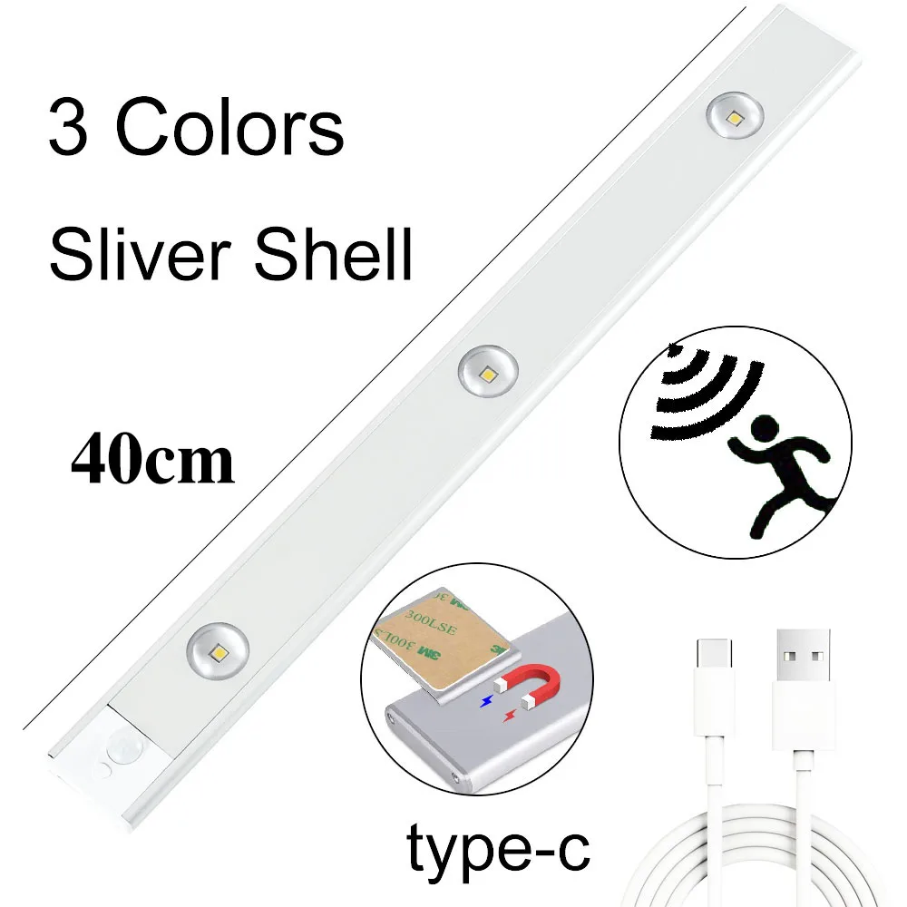 night lights for adults NEW LED Lights Cabinet Light Stepless dimming Leds Motion Sensor led Multi-function button Three colors in one Cabinet Lighting cool night lights Night Lights