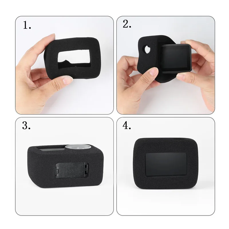 Windslayer Cover for Action Camera - Windproof Noise Reduction Sponge Foam Case