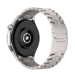 Luxury Stainless Steel Watch Band Bracelet for 22mm (Titanium Color)