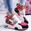 New Spring Leopard Print Shoes for Women Lace-up Non-slip Running Shoes Plus Size Round Head Platform Causal Shoes Zapatos Mujer 2