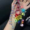 Ins Rainbow Beads Novel Personalized Hanging Chain Car Phone Case Key Bag Pendant for Men and Women Hanging Chain Decorative 4