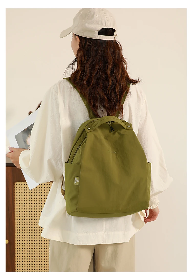 2025, neuer lässiger, modischer, leichter Rucksack für Damen, große Kapazität, Pendler-Campus-Rucksack, lässig, einfach am für passende Reisetasche – Detail 3