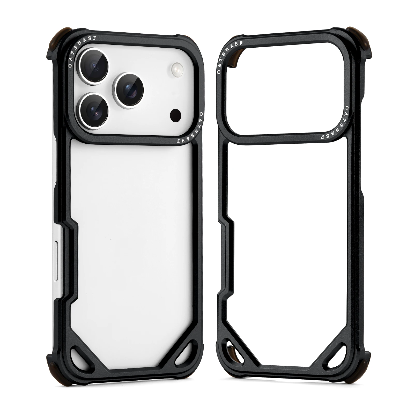 Sleek Metal Slim Phone Case - Frameless Minimalist Design with Wireless Charging Compatibility