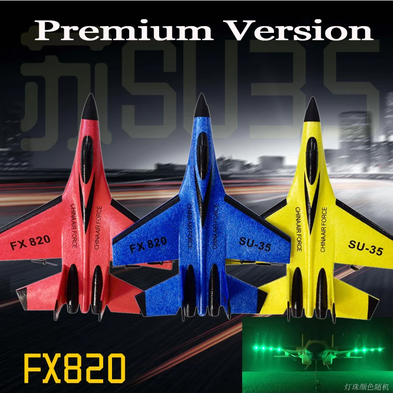 SU30 RC Airplane FX620 Remote Control Glider EPP Foam RC Plane 2.4G Radio Control Aircraft With LED Light Toys for Children 2