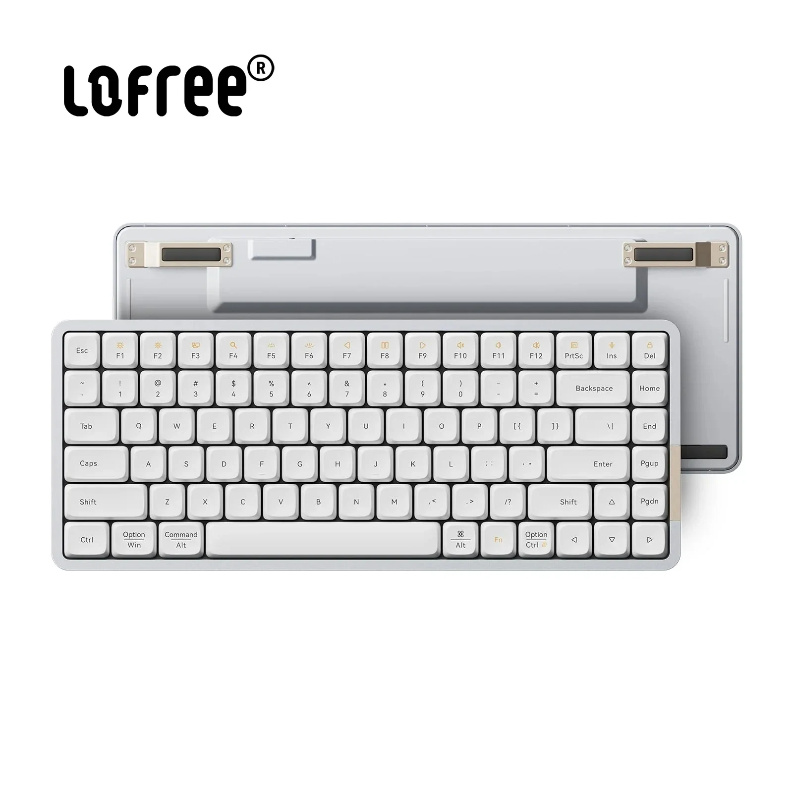 LOFREE Flow 기계식 키보드 무선 조용하고 부드러운 사운드 키보드 Ghost Linear Phantom Swith w/Bluetooth 및 유선 호환 가능