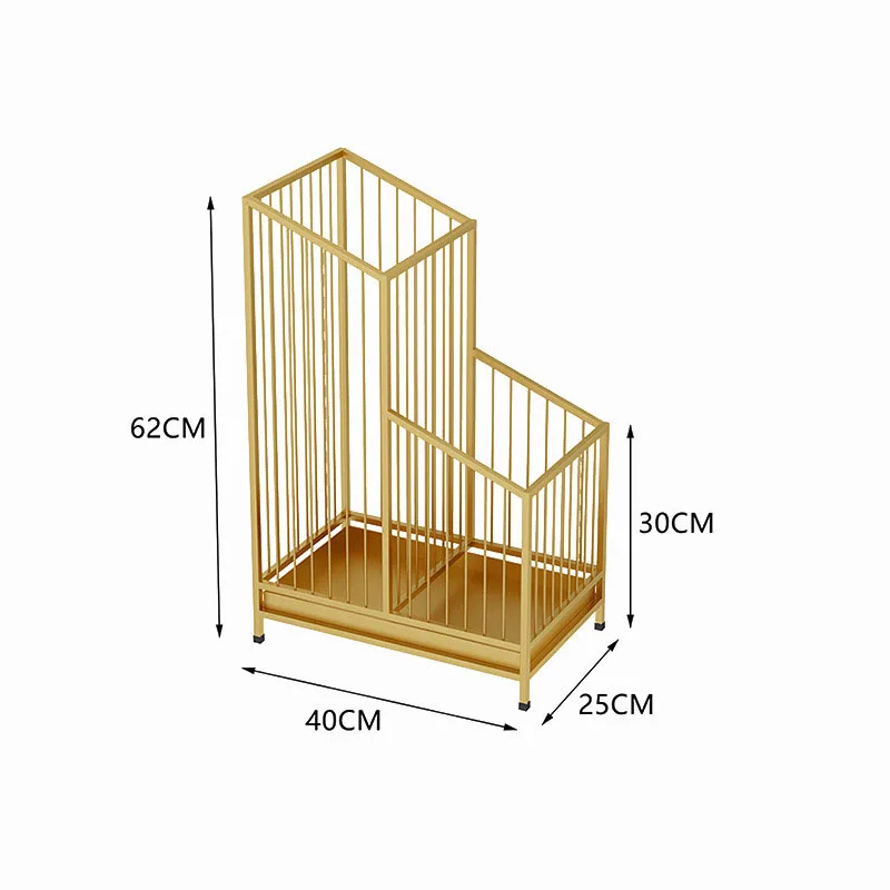 Metal Umbrella Storage Rack Multifunctional Multiple Layers Strong Bearing Capacity Entryway Wet Umbrella Holder